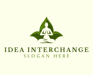 Yoga Human Meditation logo design