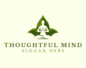 Yoga Human Meditation logo design