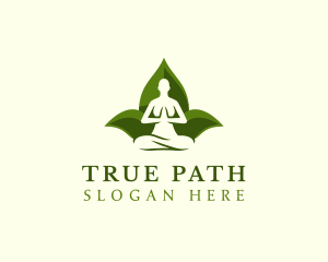 Yoga Human Meditation logo design