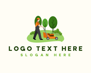 Lawn Mower Landscaping logo