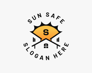 Sun House Roofing logo design