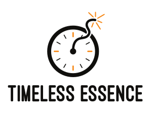 Time Clock Bomb logo design