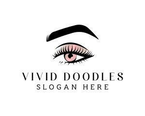 Eye Makeup Beauty logo design