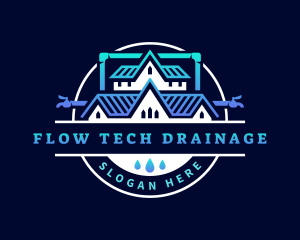 Home Plumbing Drainage  logo design