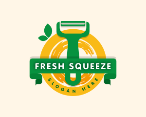 Citrus Fruit Peeler logo design