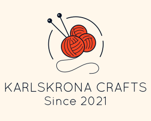 Crochet Yarn Craft logo design