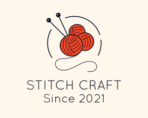 Crochet Yarn Craft logo design