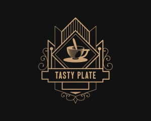 High End Gourmet Coffee Shop logo design