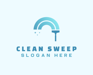 Clean Squeegee Housekeeper logo design