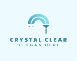 Clean Squeegee Housekeeper logo design