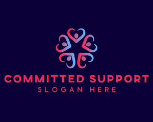 People Support Organization logo design