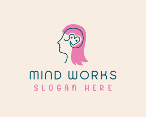 Human Brain Psychology logo design