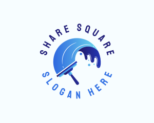 Cleaning Wiper Squeegee Logo