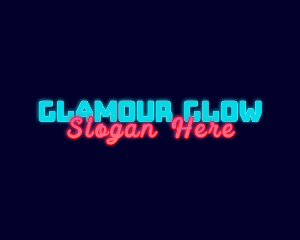 Neon Lights Glow logo design