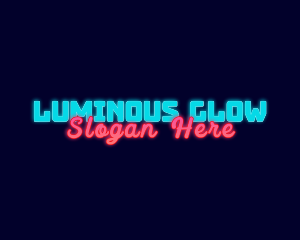 Neon Lights Glow logo design