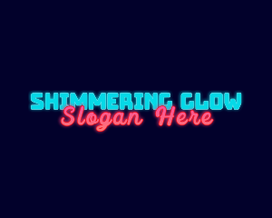 Neon Lights Glow logo design