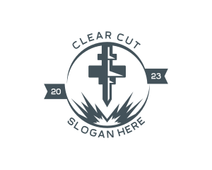 Laser Cutting Industrial Machine  logo design