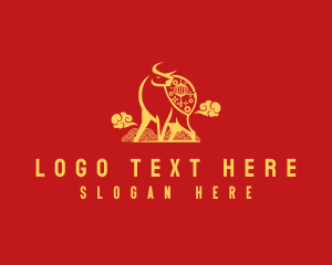 Modern Ox Lucky Charm logo