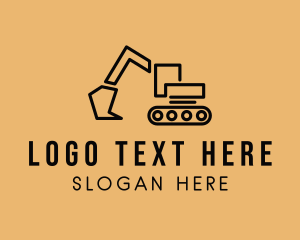 Construction Excavation Digger logo