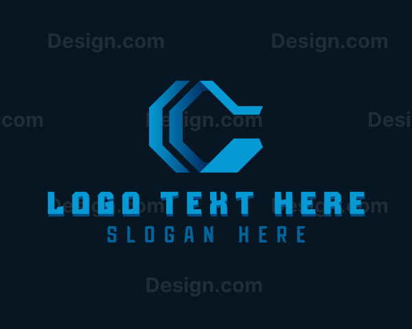 Tech Brand Studio Letter C Logo