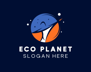 Galaxy Space Planet logo design