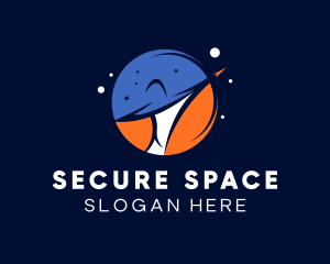 Galaxy Space Planet logo design