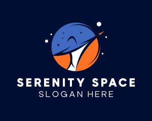 Galaxy Space Planet logo design