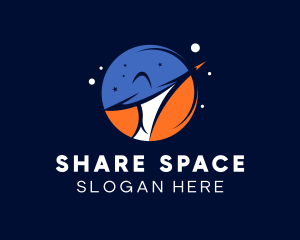 Galaxy Space Planet logo design