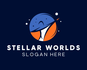 Galaxy Space Planet logo design