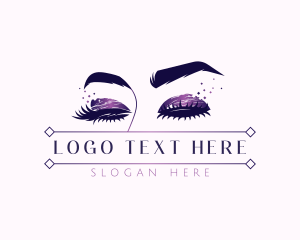 Eyelashes Cosmetics Beauty logo