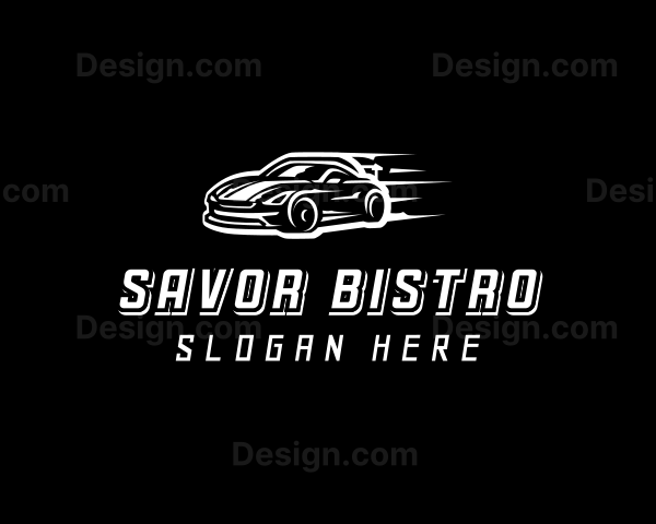Speed Racing Car Logo