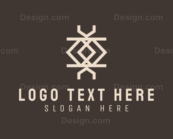 Ethnic Weave Print Logo