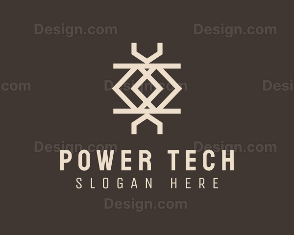 Ethnic Weave Print Logo