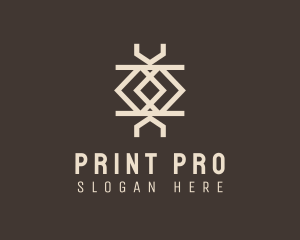 Ethnic Weave Print logo design