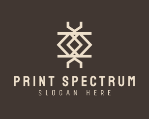 Ethnic Weave Print logo design