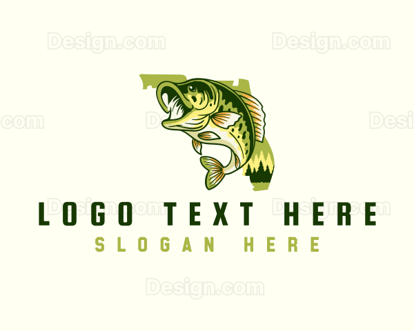 Florida Bass Fishing Logo