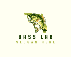 Florida Bass Fishing logo design