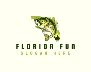 Florida Bass Fishing logo design