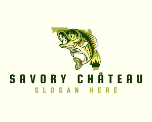 Florida Bass Fishing logo design