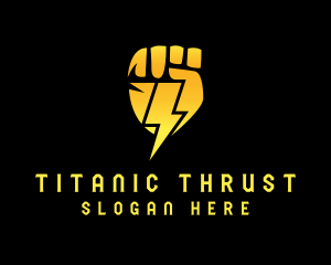 Electric Bolt Fist logo