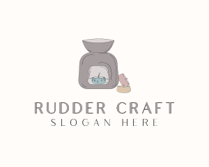 Wax Burner Candlelight logo design