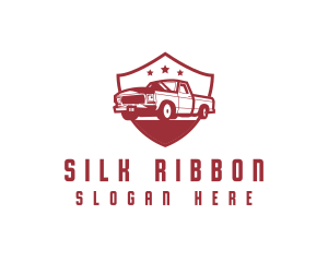 Truck Transport Shield logo design