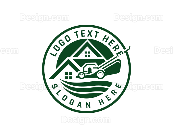 Lawn Trimmer Mower Logo