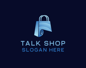 Paper Shopping Bag Fashion logo design