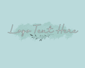 Feminine Floral Cursive logo