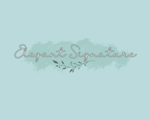 Feminine Floral Cursive logo design