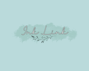 Feminine Floral Cursive logo design