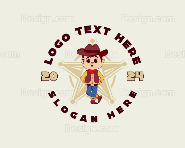 Cowboy Kid Star Logo