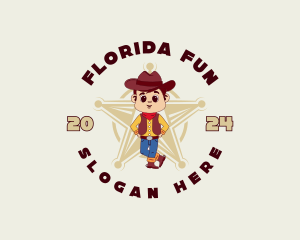 Cowboy Kid Star logo design