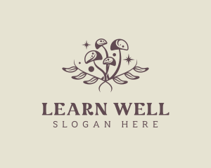 Herbal Wellness Shrooms logo design